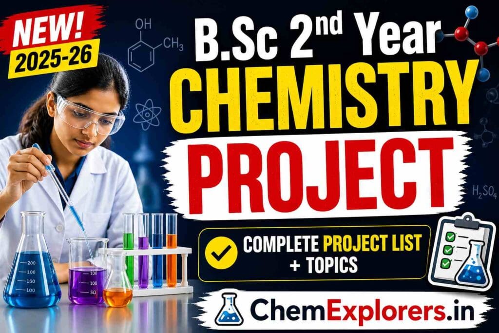 B.SC.II YEAR MAJOR CHEMISTRY PROJECT TITLE