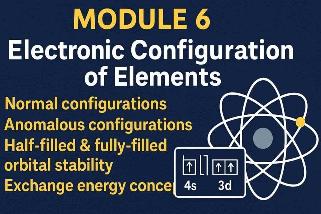 BSC 1 Year Chemistry Major 1 Unit II Module 6