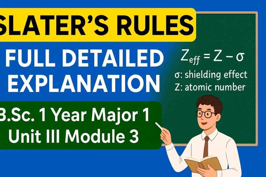 B.Sc.1 Year Major 1 Unit III Module 3