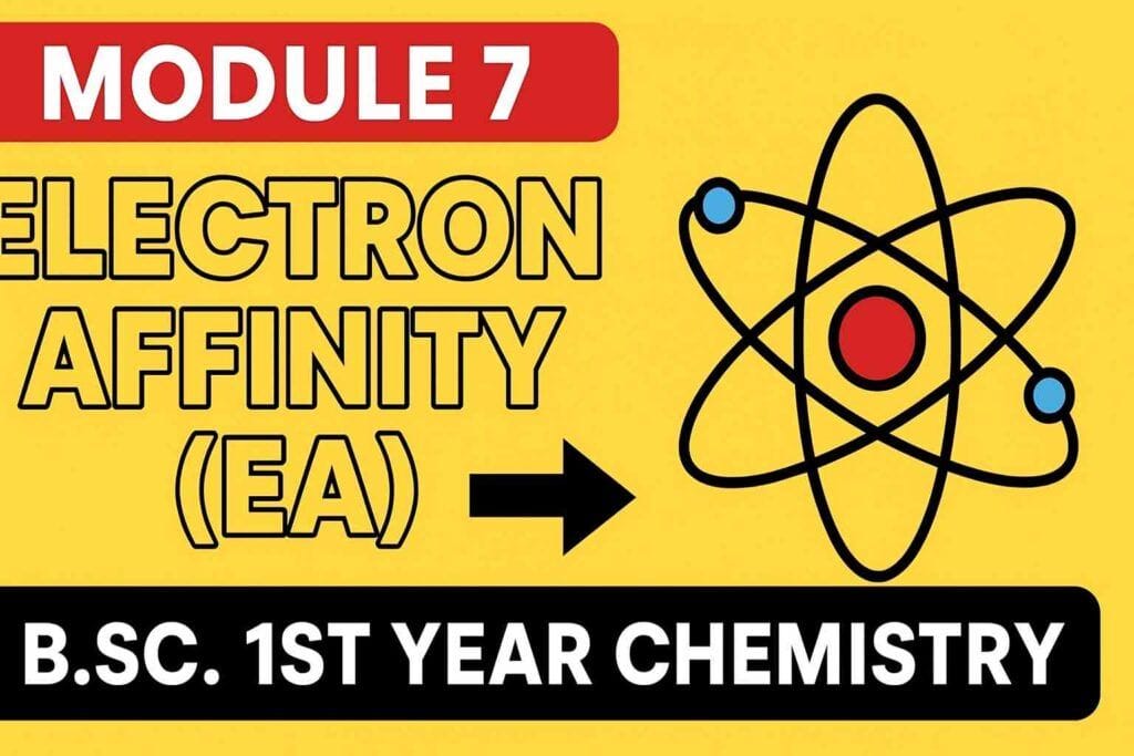 इस वीडियो में Module 7: Electron Affinity (EA) को आसान भाषा में पूरी विस्तार से समझाया गया है। Electron Affinity वह ऊर्जा परिवर्तन है जो किसी परमाणु द्वारा इलेक्ट्रॉन ग्रहण करने पर होता है। इसमें आप सीखेंगे: ✔ Electron Affinity की परिभाषा ✔ Electron Gain Enthalpy का अर्थ ✔ EA के Periodic Trends (Group & Period) ✔ High & Low EA वाले Elements ✔ Exceptions और उनकी वजह ✔ Exam-oriented महत्वपूर्ण बिंदु यह वीडियो B.Sc. 1st Year Major 1 Unit III के छात्रों के लिए अत्यंत महत्वपूर्ण है और परीक्षा की तैयारी में बहुत मदद करेगा। 📚 Complete Notes & Modules: ChemExplorers.in 👍 वीडियो को Like करें 📝 Comment कर अपनी doubts पूछें 🔔 Channel को Subscribe करना न भूलें #ElectronAffinity #ChemistryNotes #BSc1stYear #PeriodicProperties #ChemExplorers