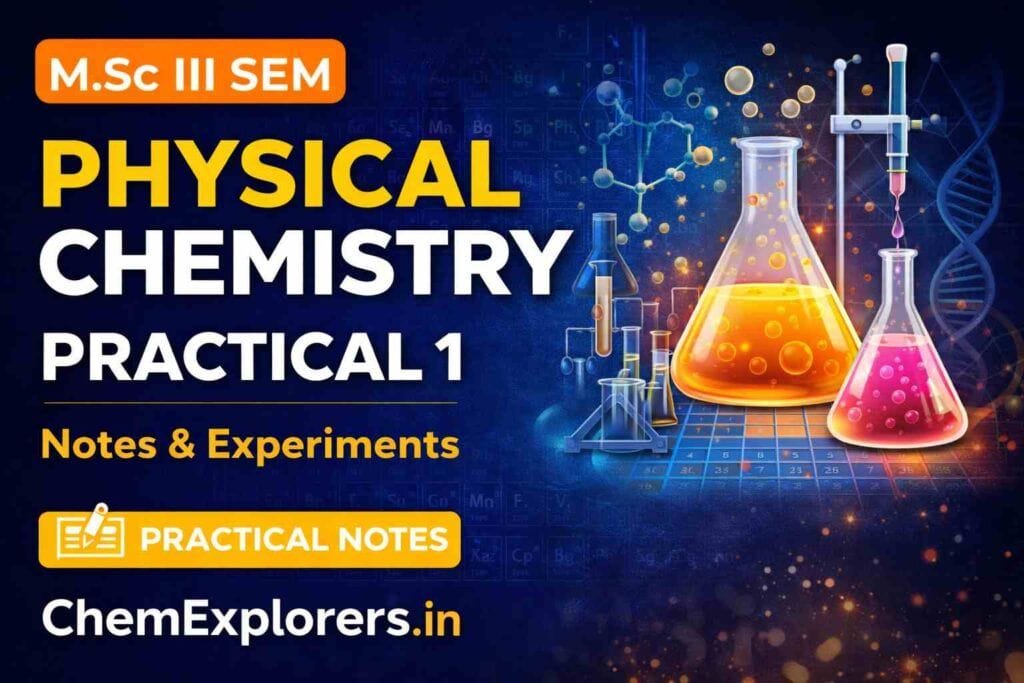 M.Sc.III Sem Physical Chemistry Practical 1
