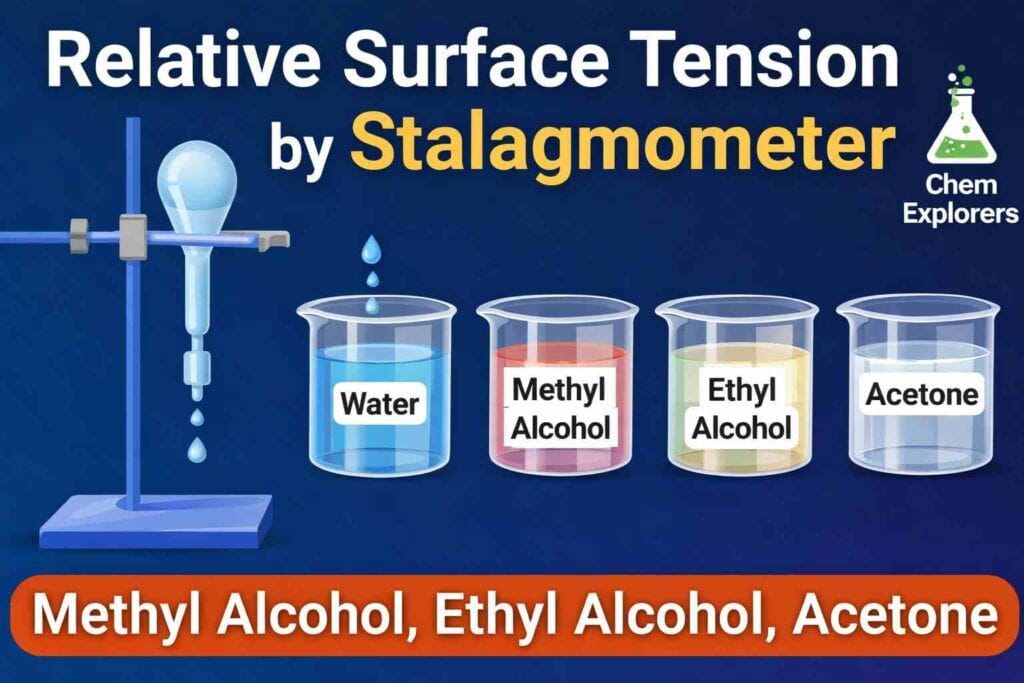 determine the surface tension of given liquid by stalagmometer