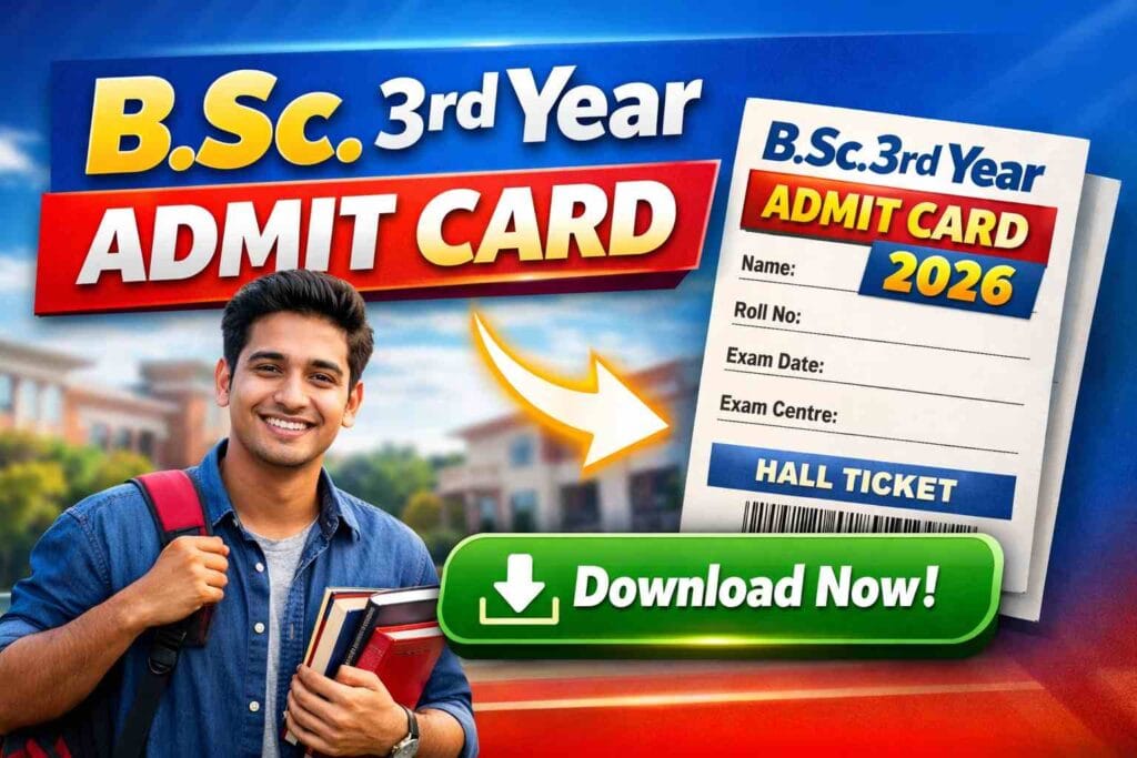 B.Sc. 3rd Year Admit Card Download Here