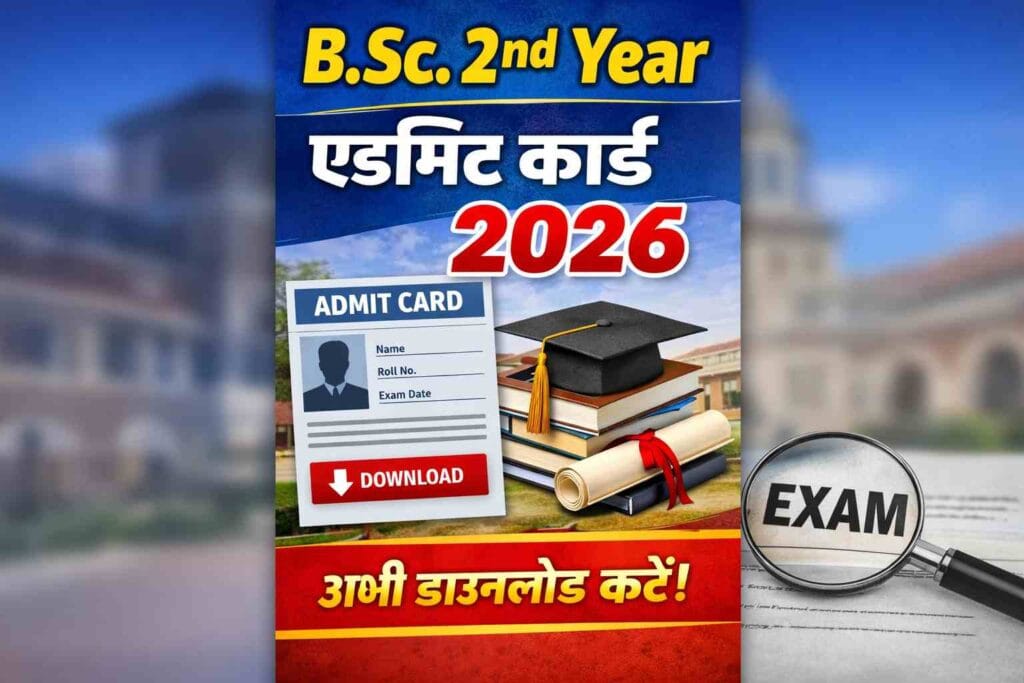 B.Sc.2 nd Year Admit Card 2026