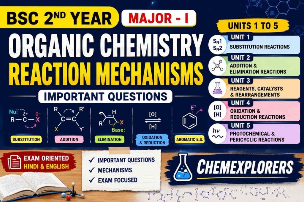 Organic Reaction Mechanisms Notes & Important Questions
