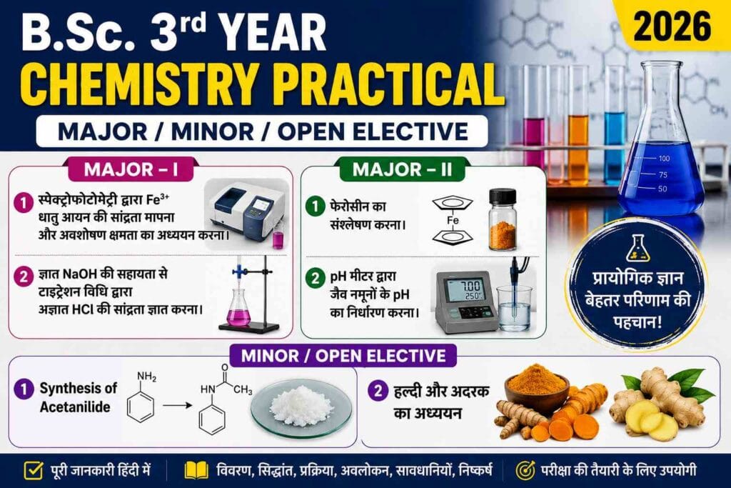 B.Sc. 3rd Year Chemistry Practical