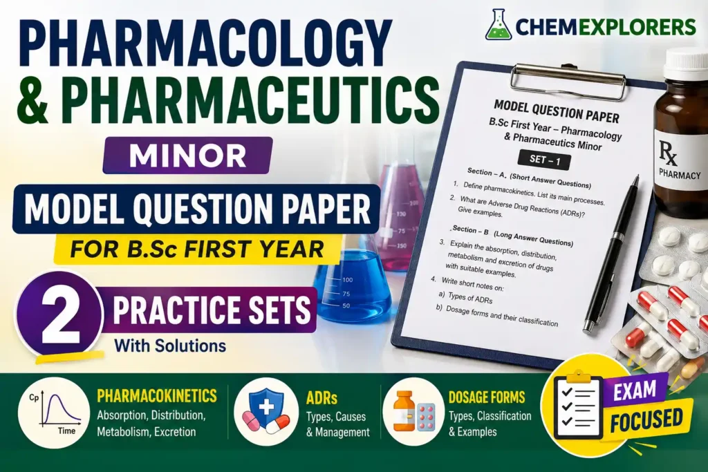 Pharmacology Pharmaceutics Minor Paper