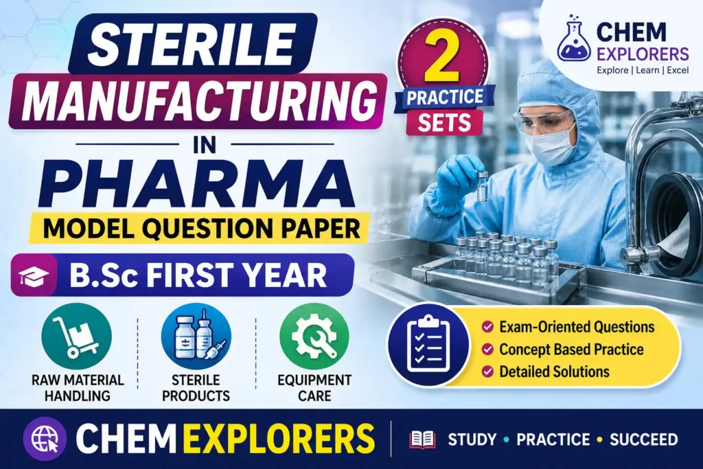 Sterile Manufacturing Pharma Model Question Paper