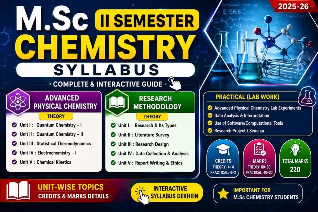 msc 2nd semester chemistry syllabus